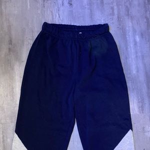 garage navy blue with pattern cuffed sweatpants